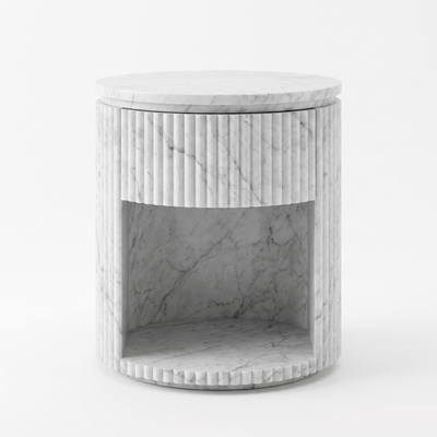 Milo Carrara White Side Table