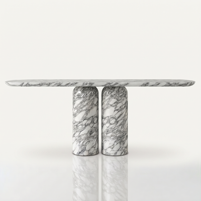 Celestine Console Arabescato White