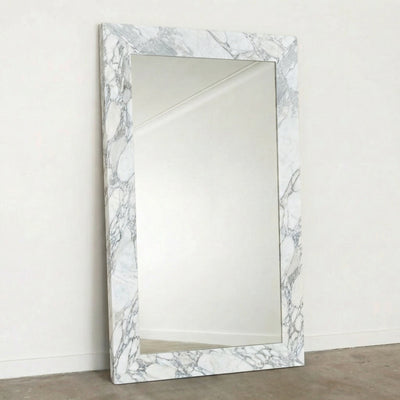 Aurore Arabescato Marble Mirror