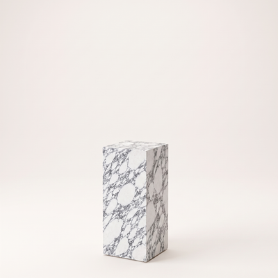 Plinth Medium Arabescato White