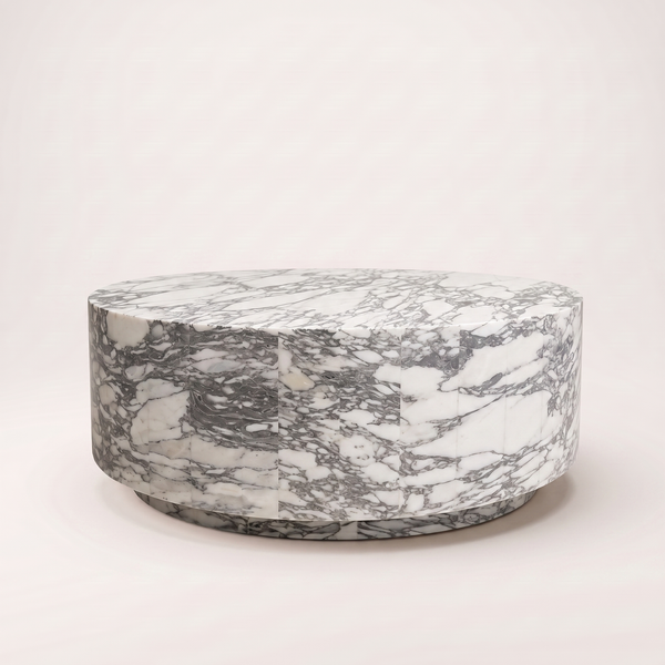 Amalia Arabescato White Coffee Table