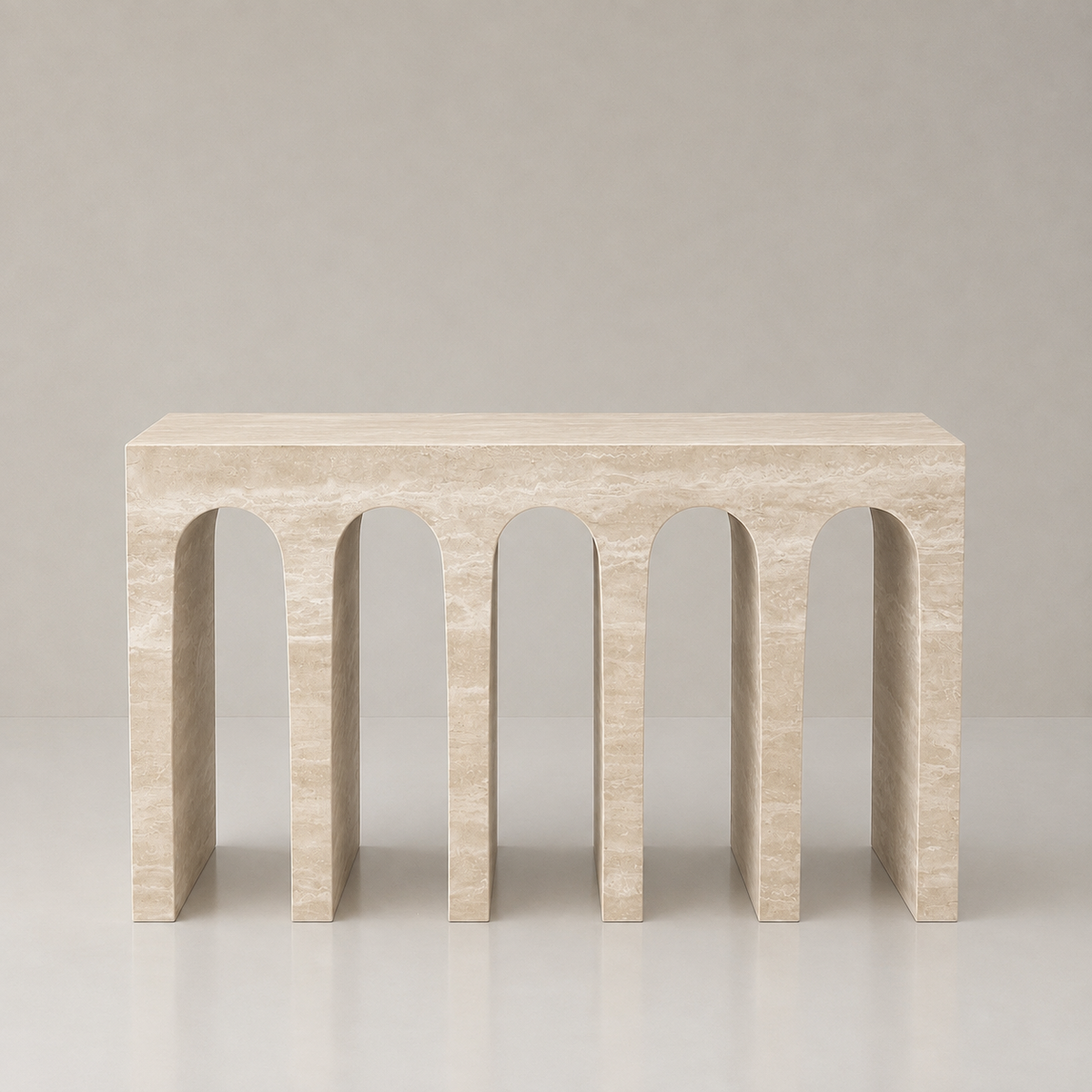Travertine Console Tables