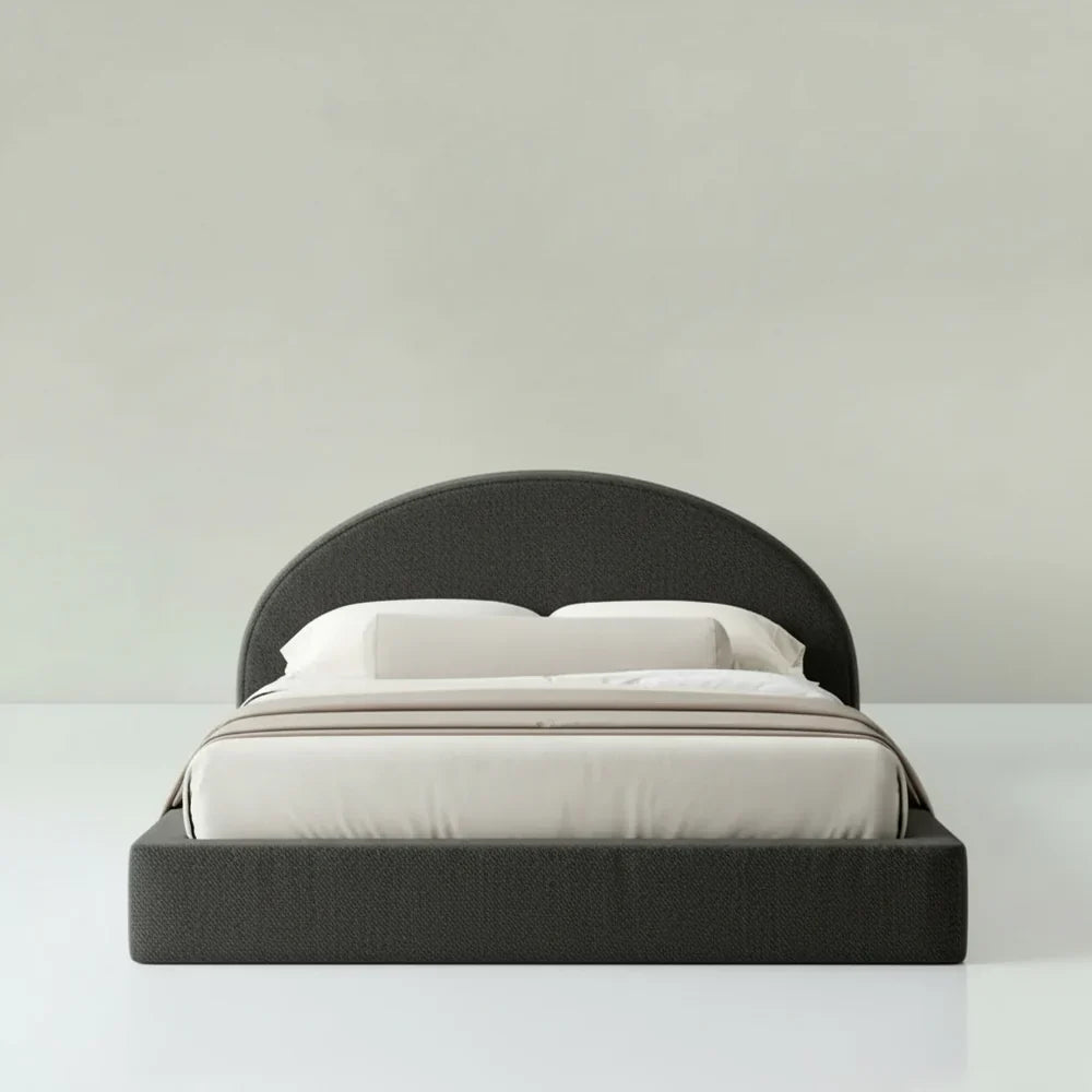 Cloud Bed Frame Curved Cream