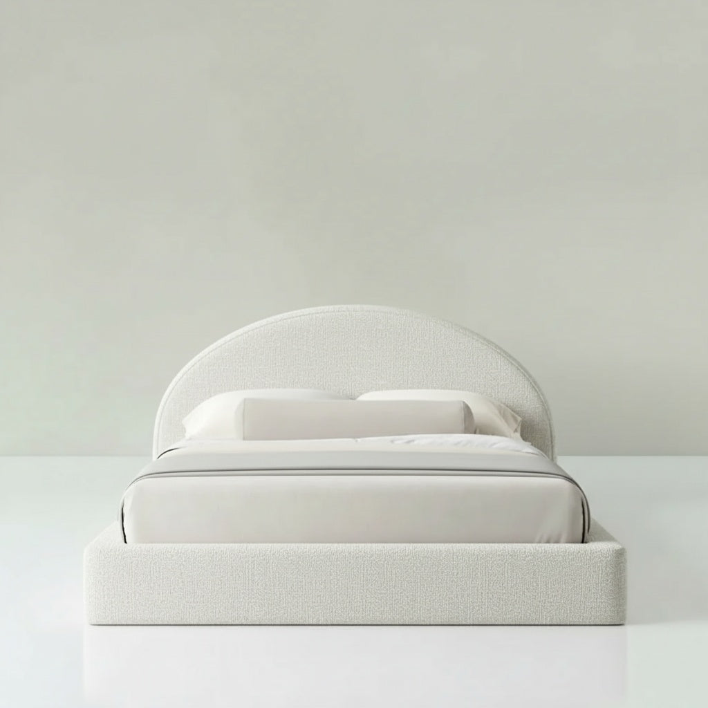 Cloud Bed Frame Curved White