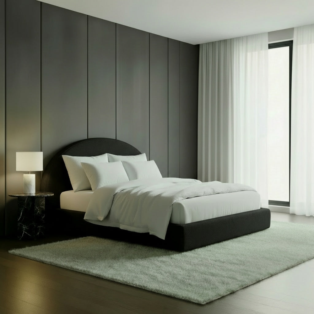Cloud Bed Frame Curved Black