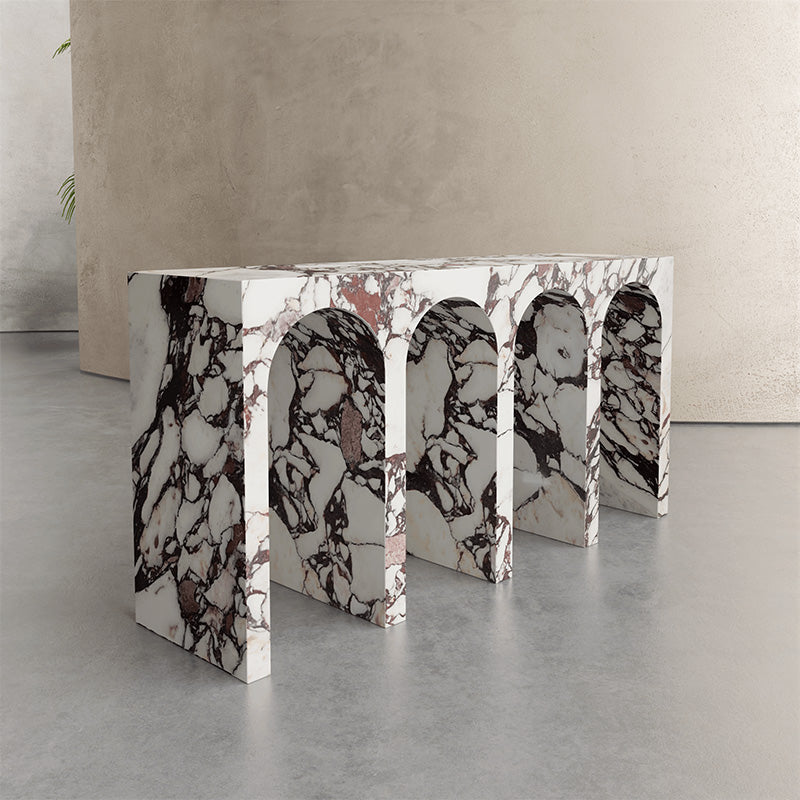 Cassis arch console table side view