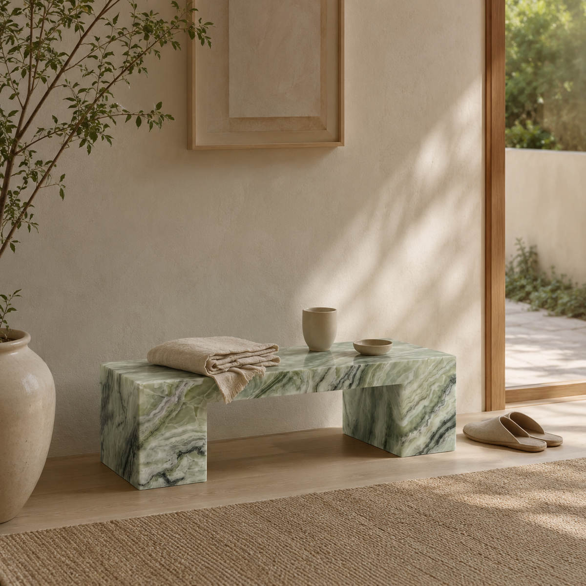 Arco Jade Green Coffee Table