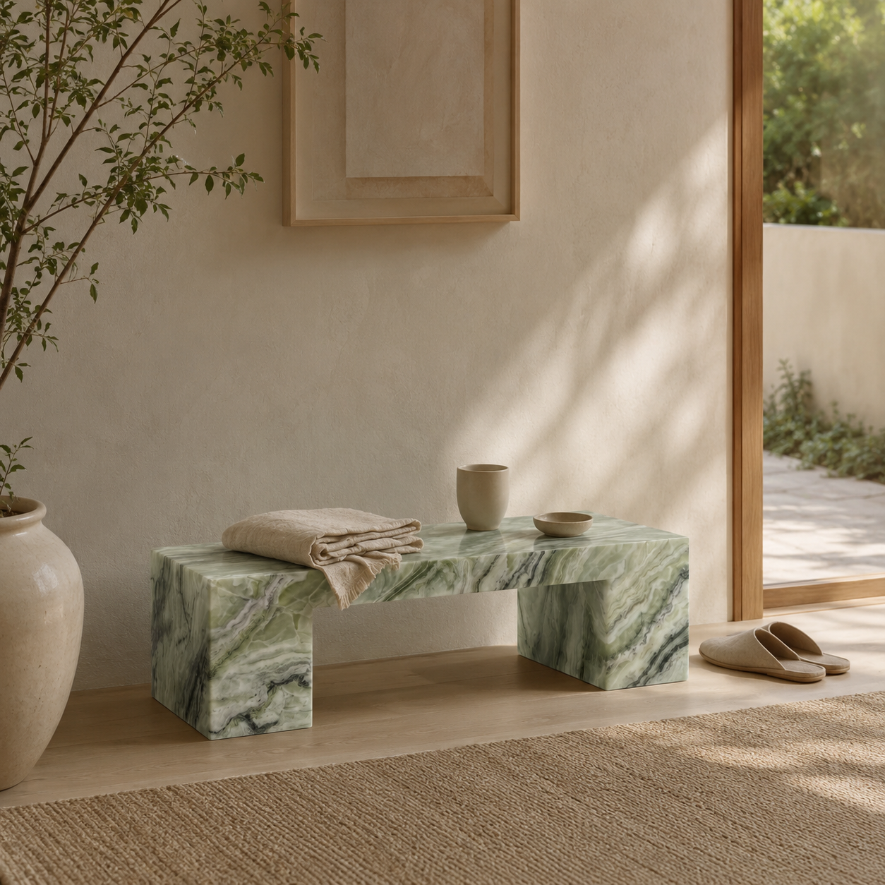 Arco Jade Green Coffee Table