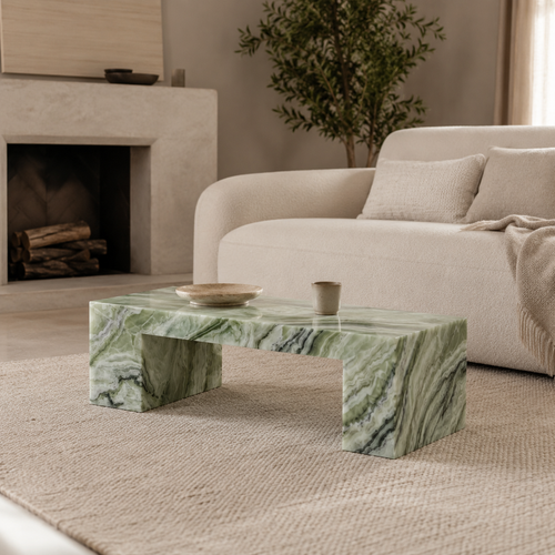 Arco Jade Green Coffee Table