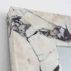 Aurore Calacatta Viola marble mirror in room setting