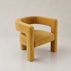 Siena dining chair in mustard suede