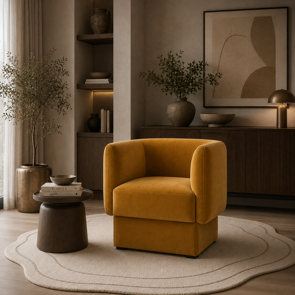 Alassio lounge chair side view