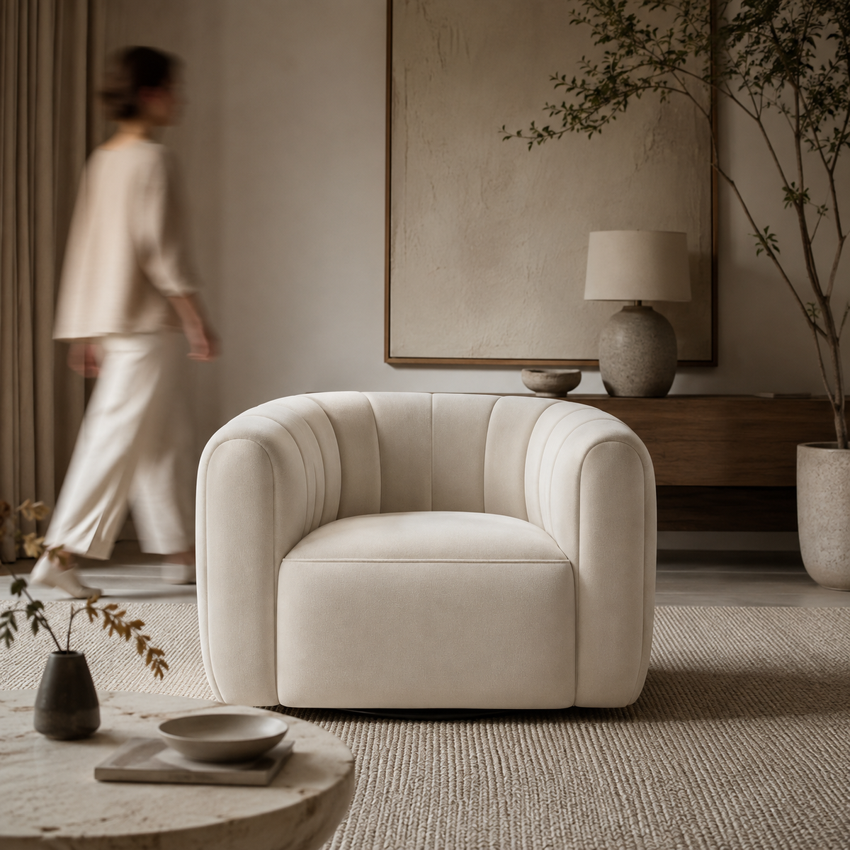 Marisol swivel chair detail