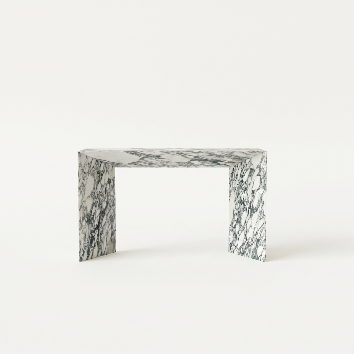 Alma Console Arabescato White