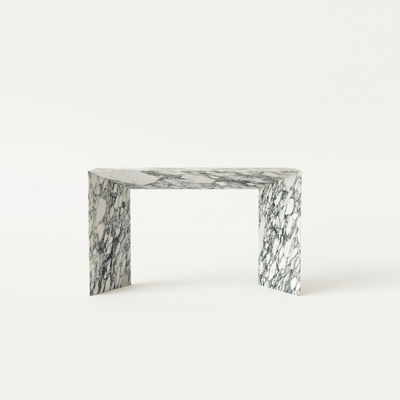 Alma Console Arabescato White