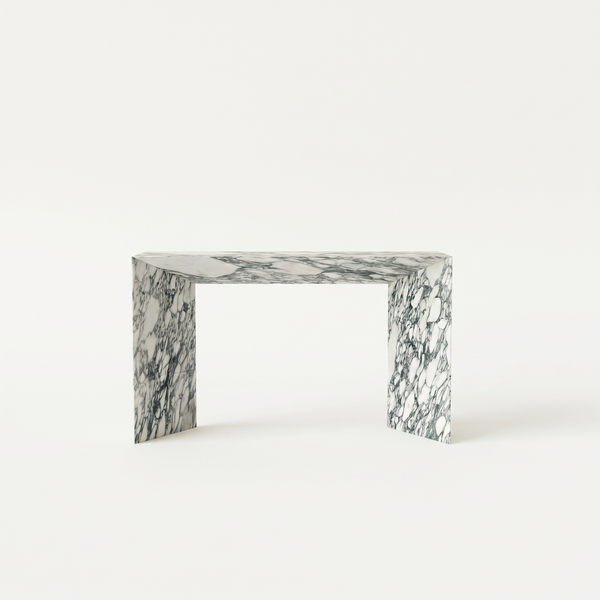 Alma Console Arabescato White