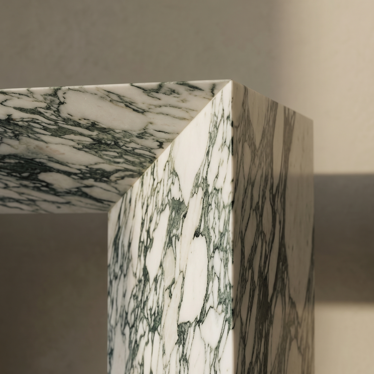 Alma Console Arabescato White