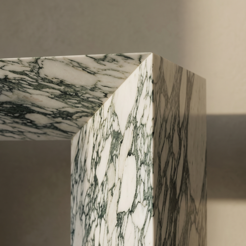 Alma Console Arabescato White