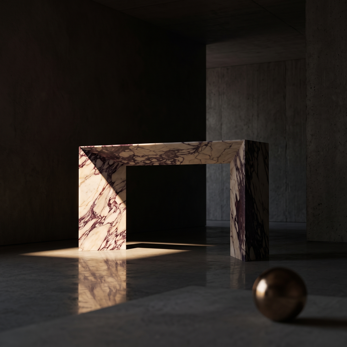 Alma Console Calacatta Viola