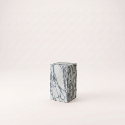 Plinth Small Arabescato White