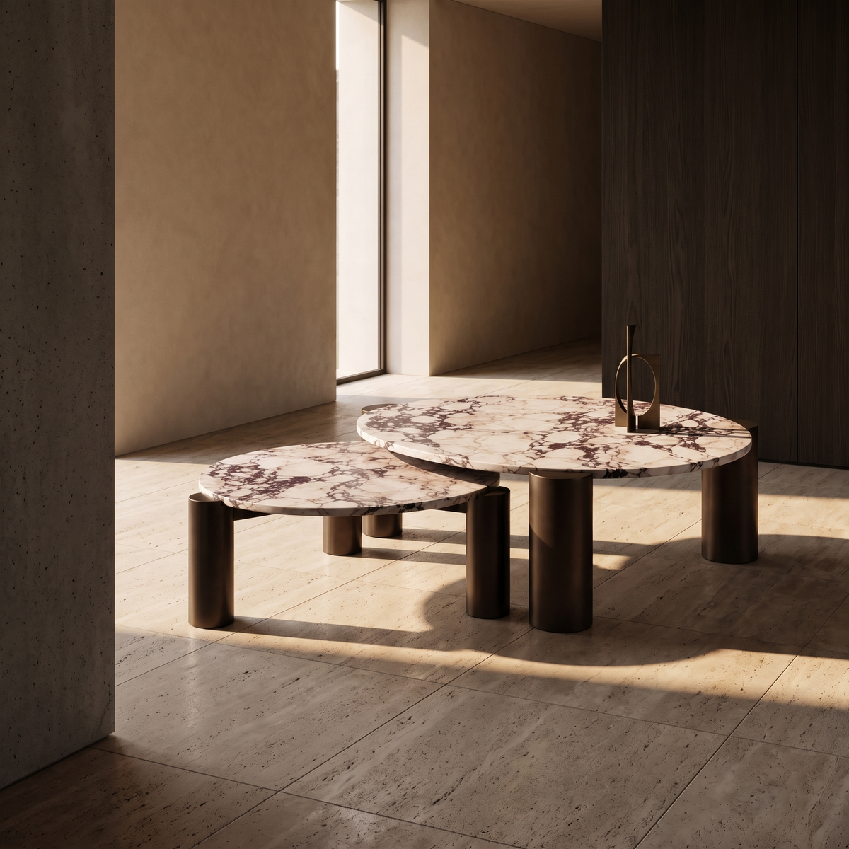 Aube Nesting Coffee Table Calacatta Viola
