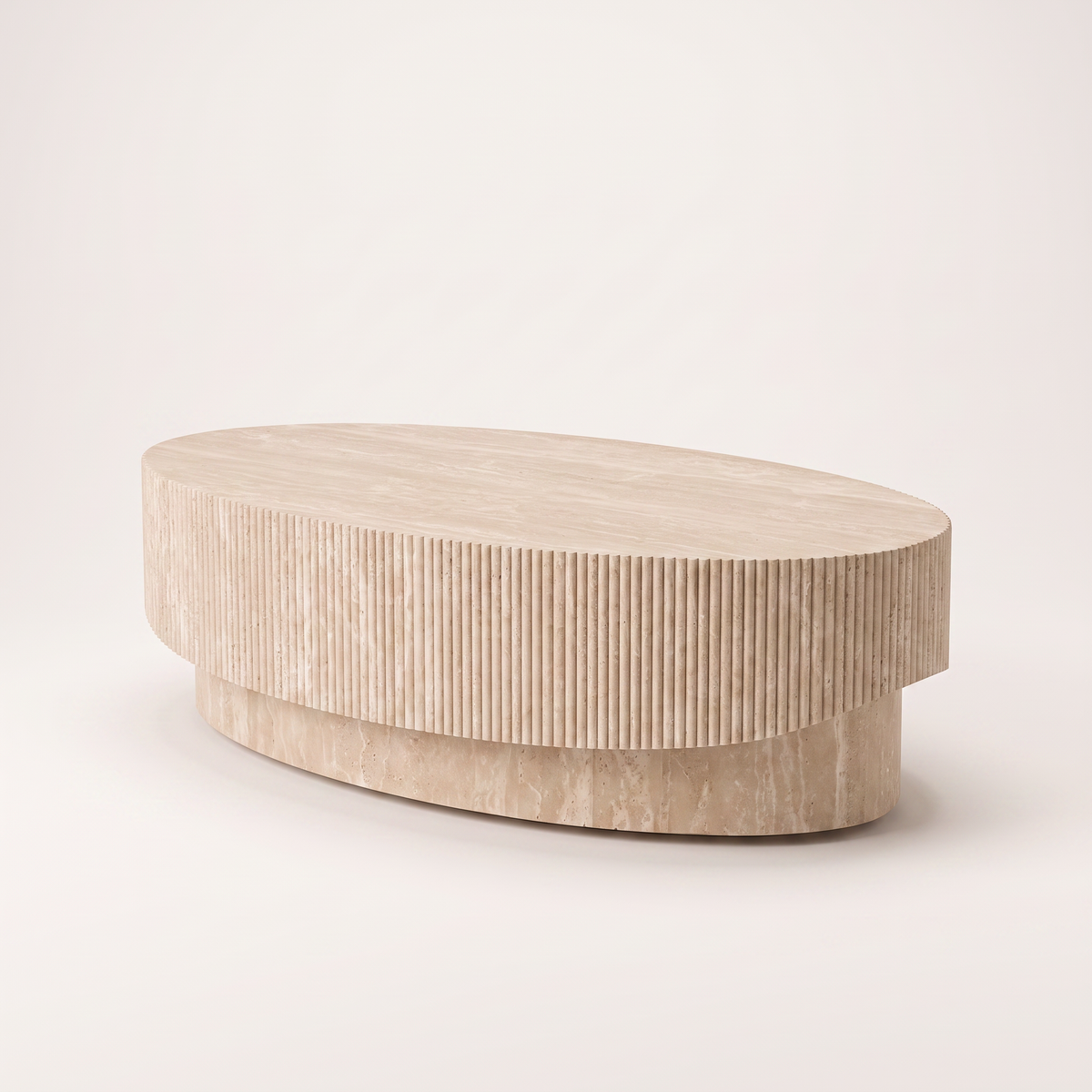 Vela Travertine Coffee Table