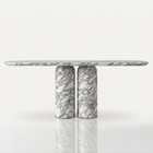 Celestine Console Arabescato White