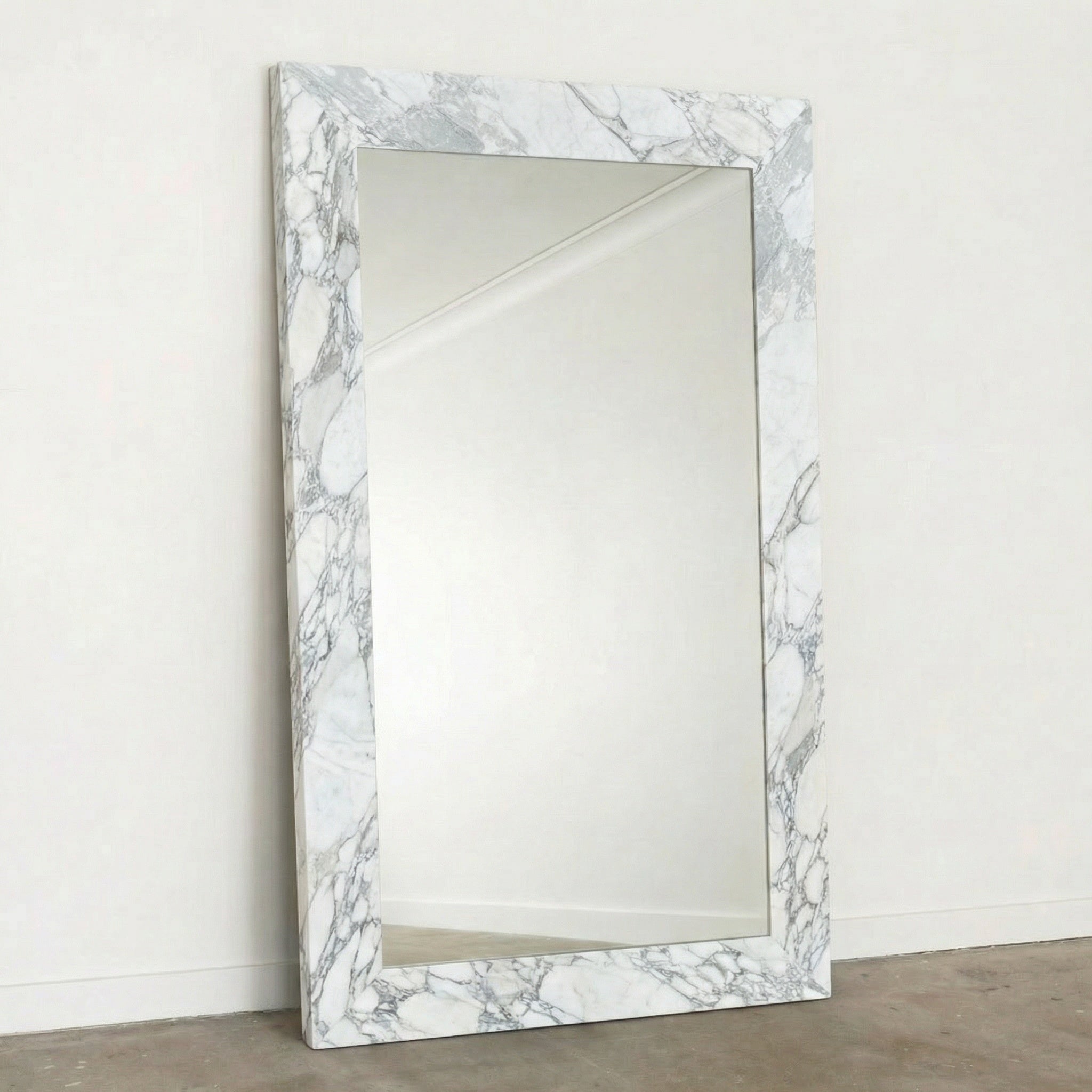 Full Length Marble Mirror Arabescato