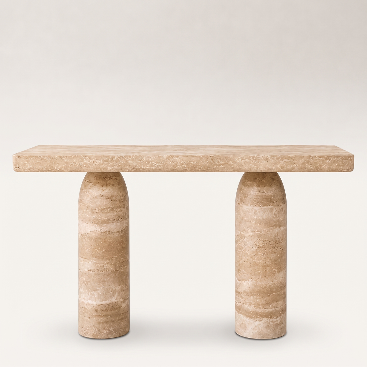 Colombe Pillar Console Travertine