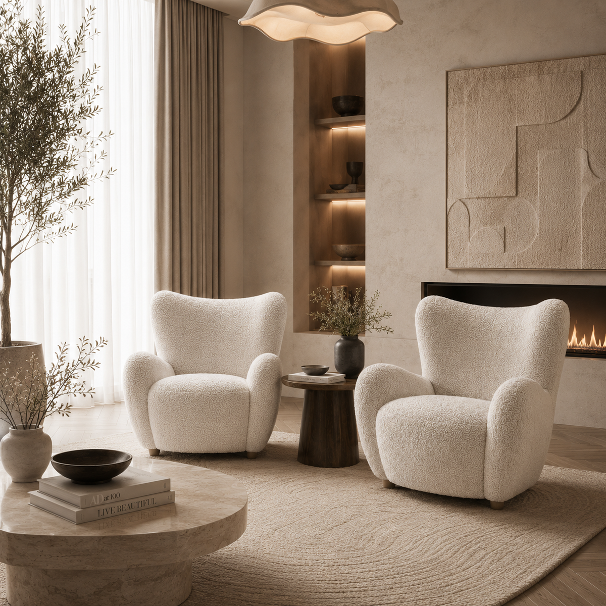 Cortina lounge chair side view