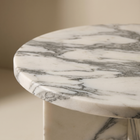 Elba Arabescato White Side Table