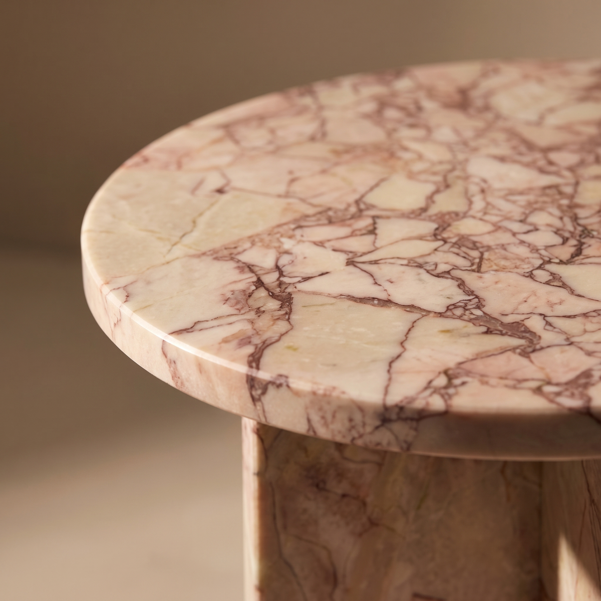 Elba Desert Rose Side Table