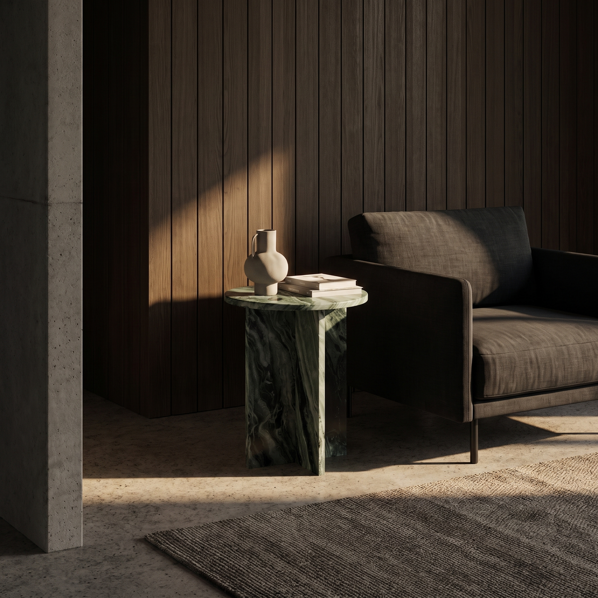 Elba Jade Green Side Table