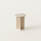 Elba Travertine Side Table