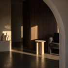 Elba Travertine Side Table