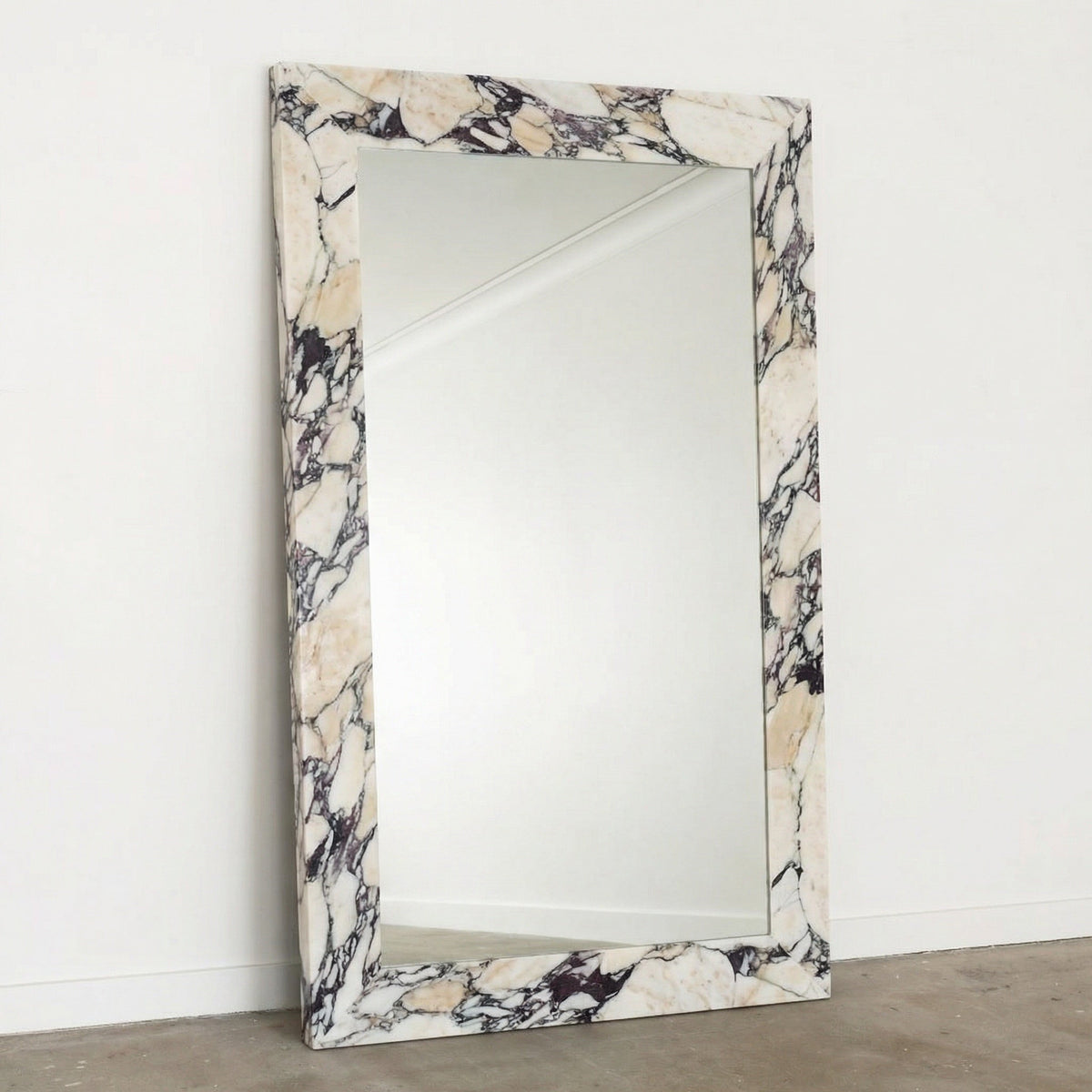 Full Length Marble Mirror Calacatta Viola