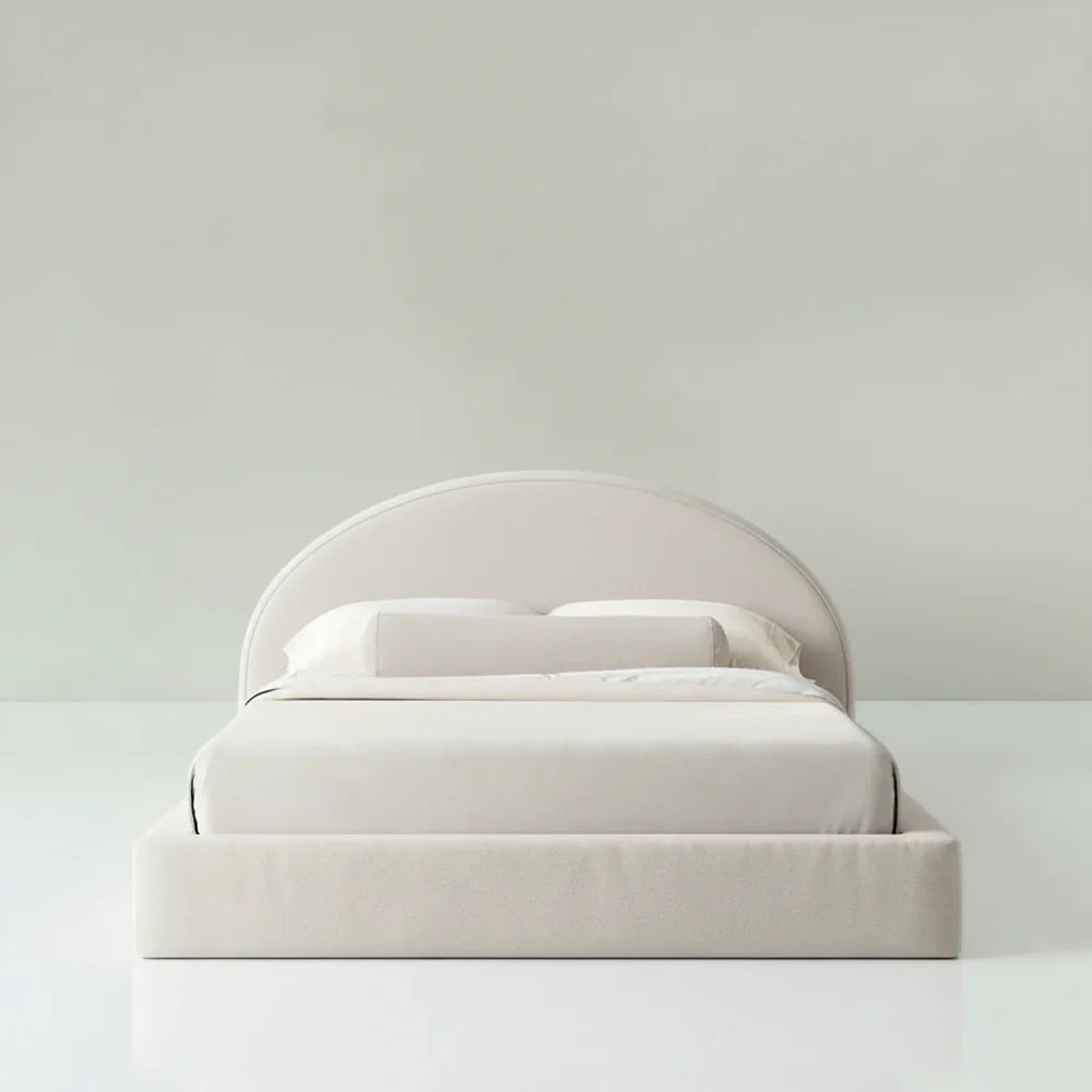 Cloud Bed Frame Curved White