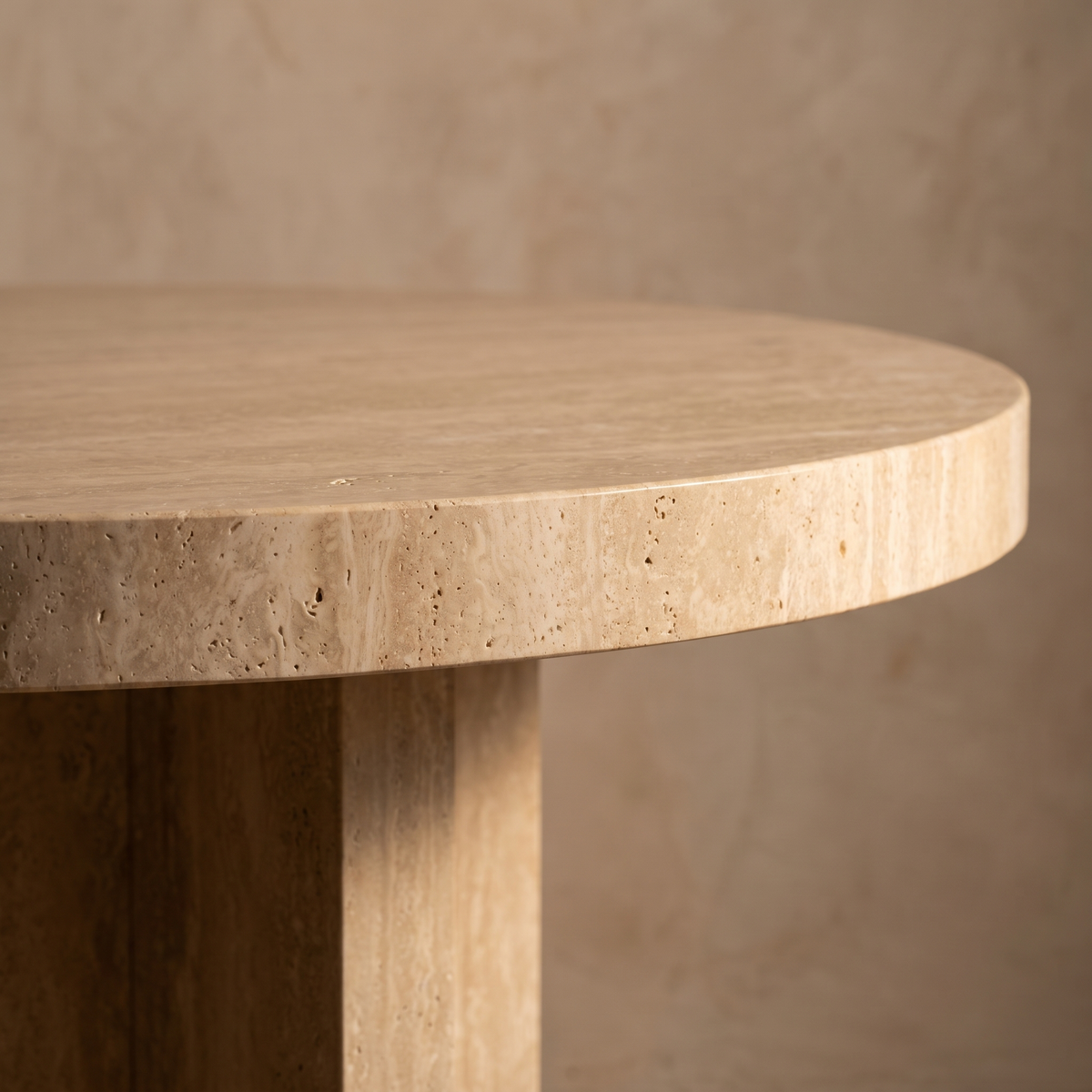 Fontaine Travertine Dining Table