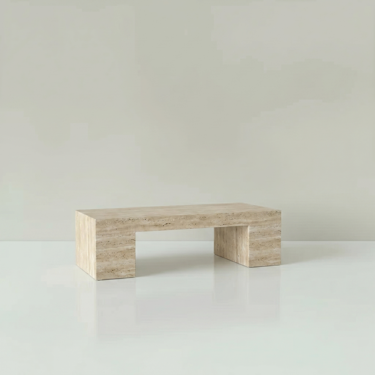 Arco Cream Travertine Coffee Table