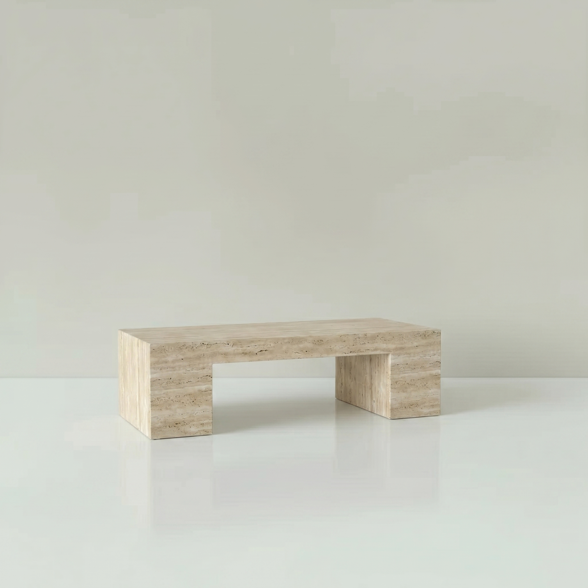 Arco Cream Travertine Coffee Table