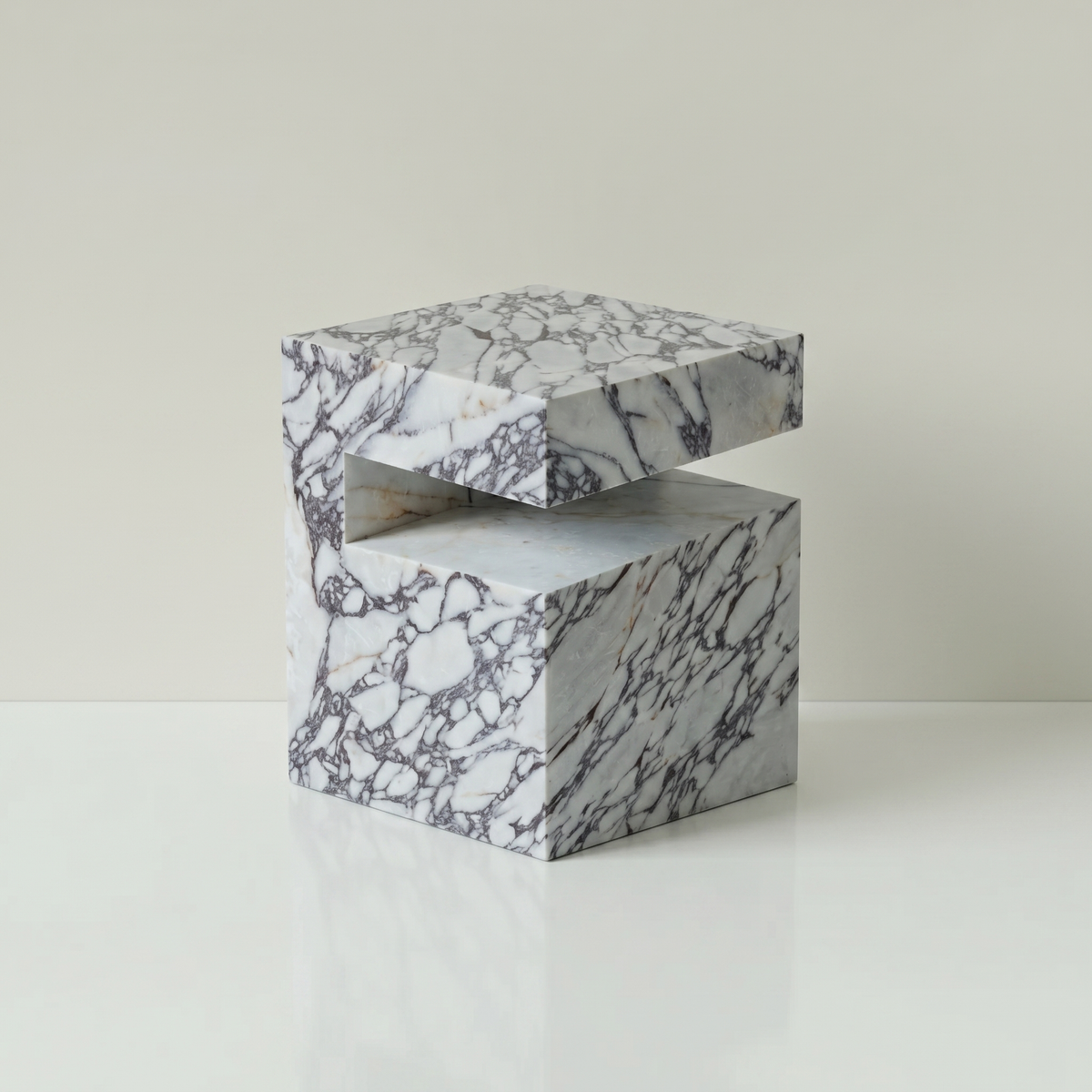 Block Marble Calacatta Viola Side Table