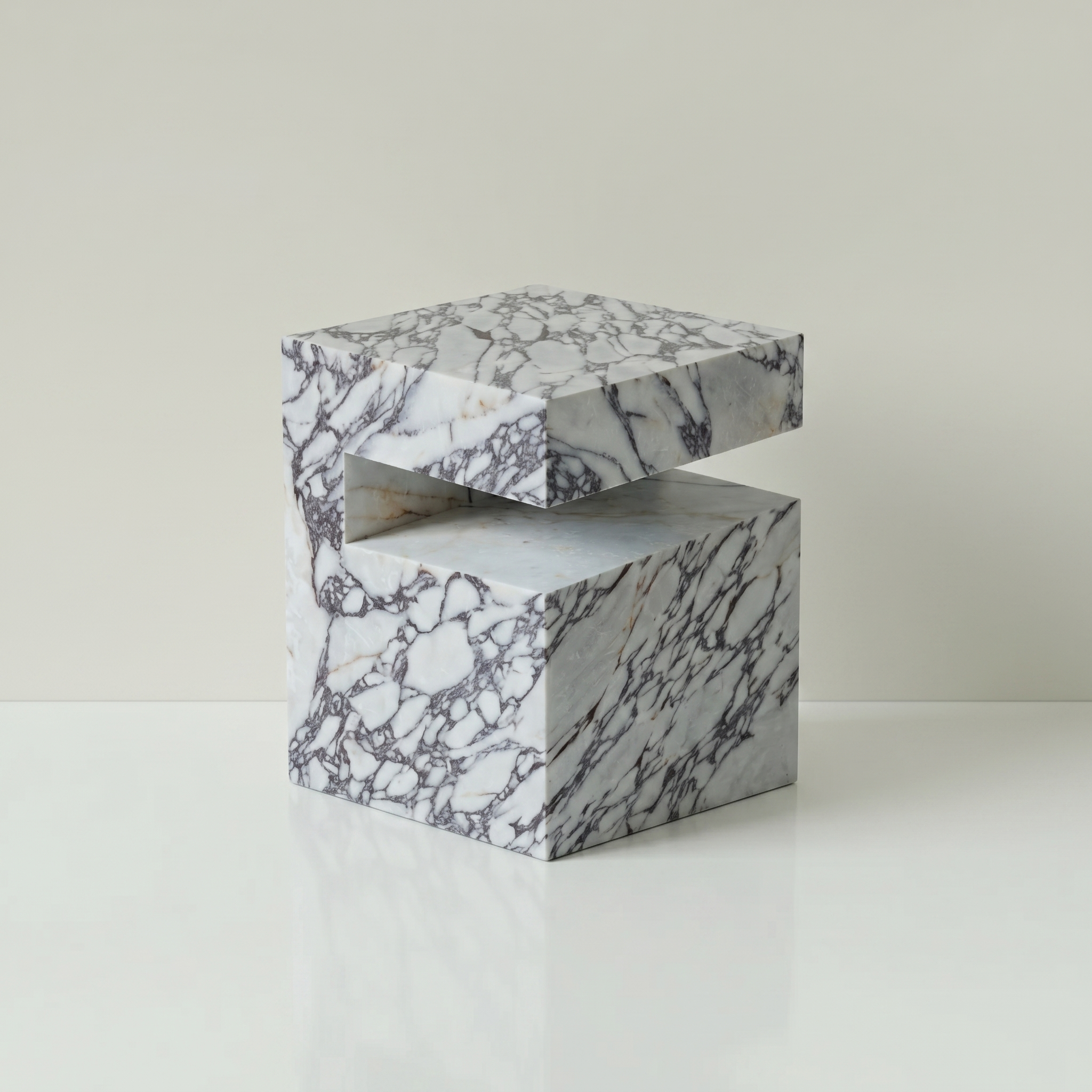 Block Marble Calacatta Viola Side Table