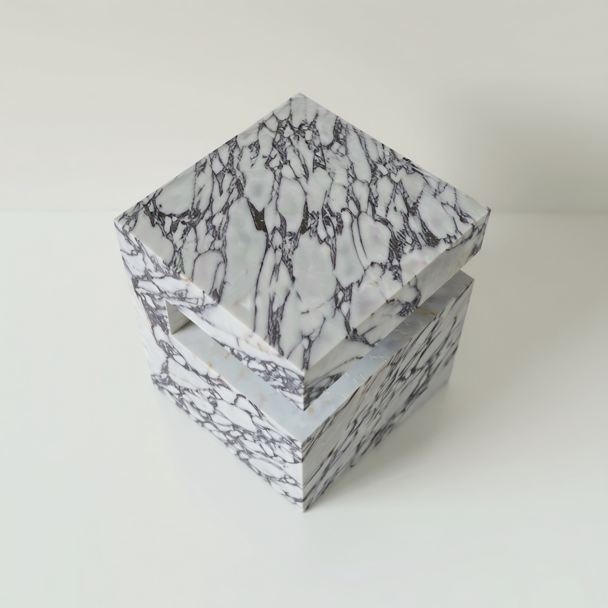 Block Marble Calacatta Viola Side Table