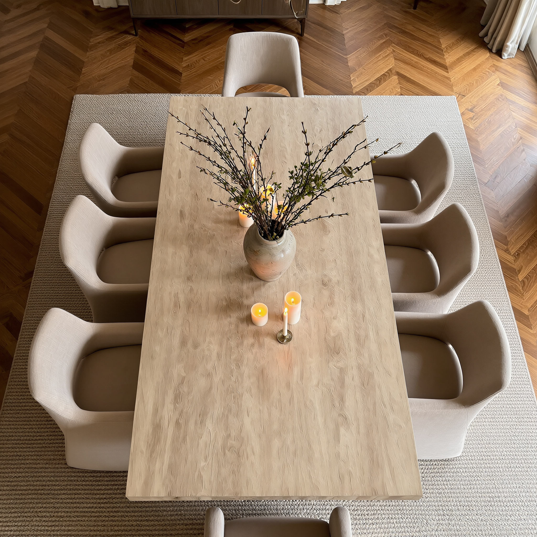 Ravello Dining Table Travertine