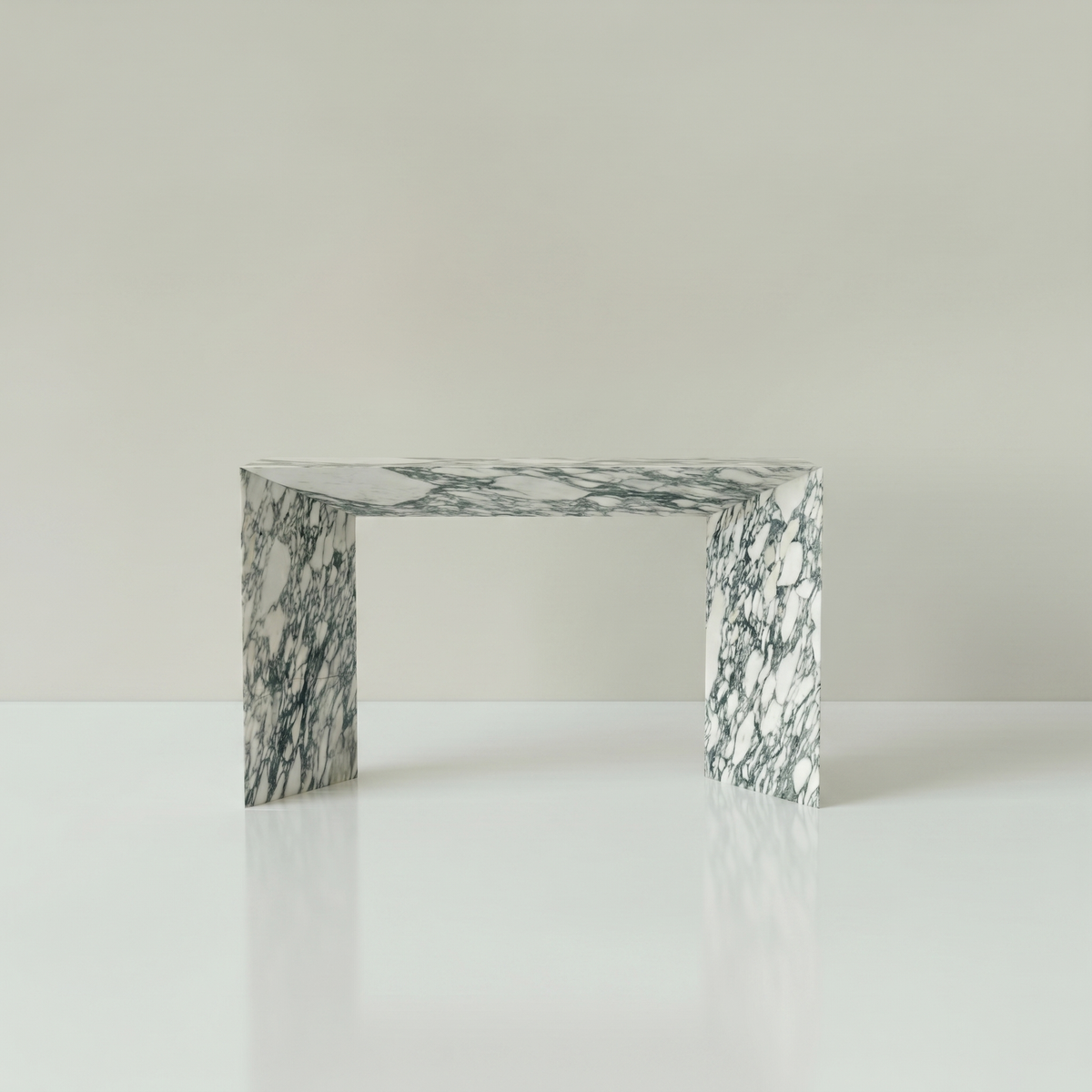 Luna Console Arabescato White