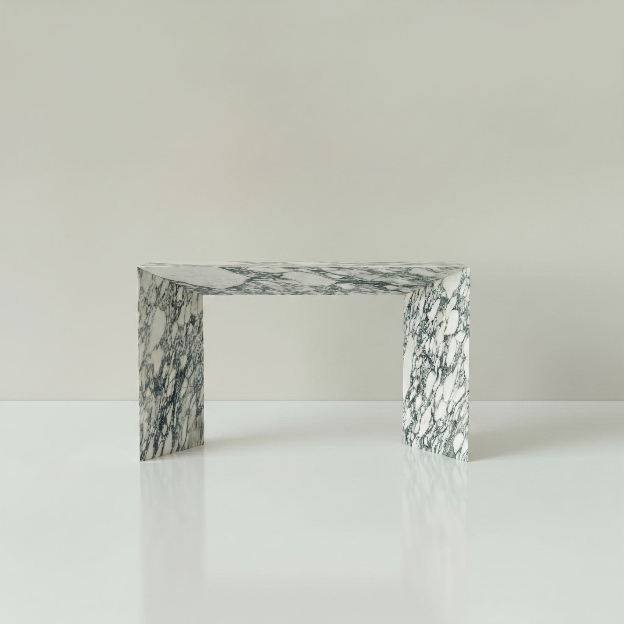 Luna Console Arabescato White