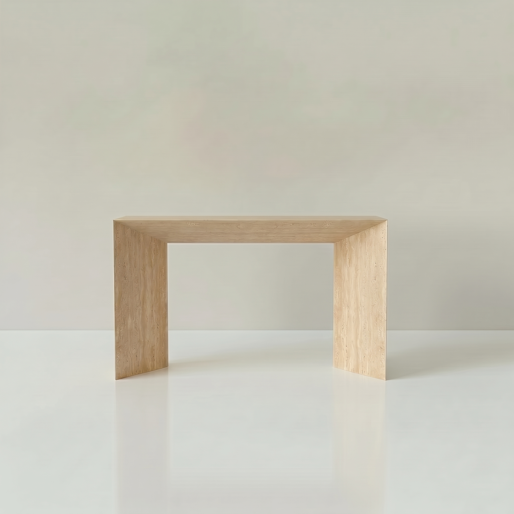 Luna Console Travertine