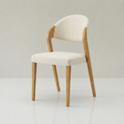 Trevi dining chair in beige linen