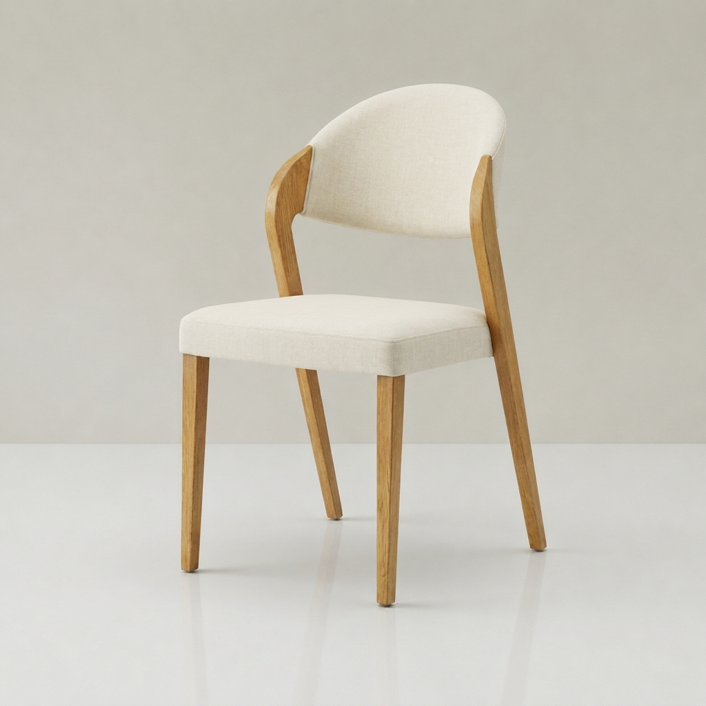 Trevi dining chair in beige linen