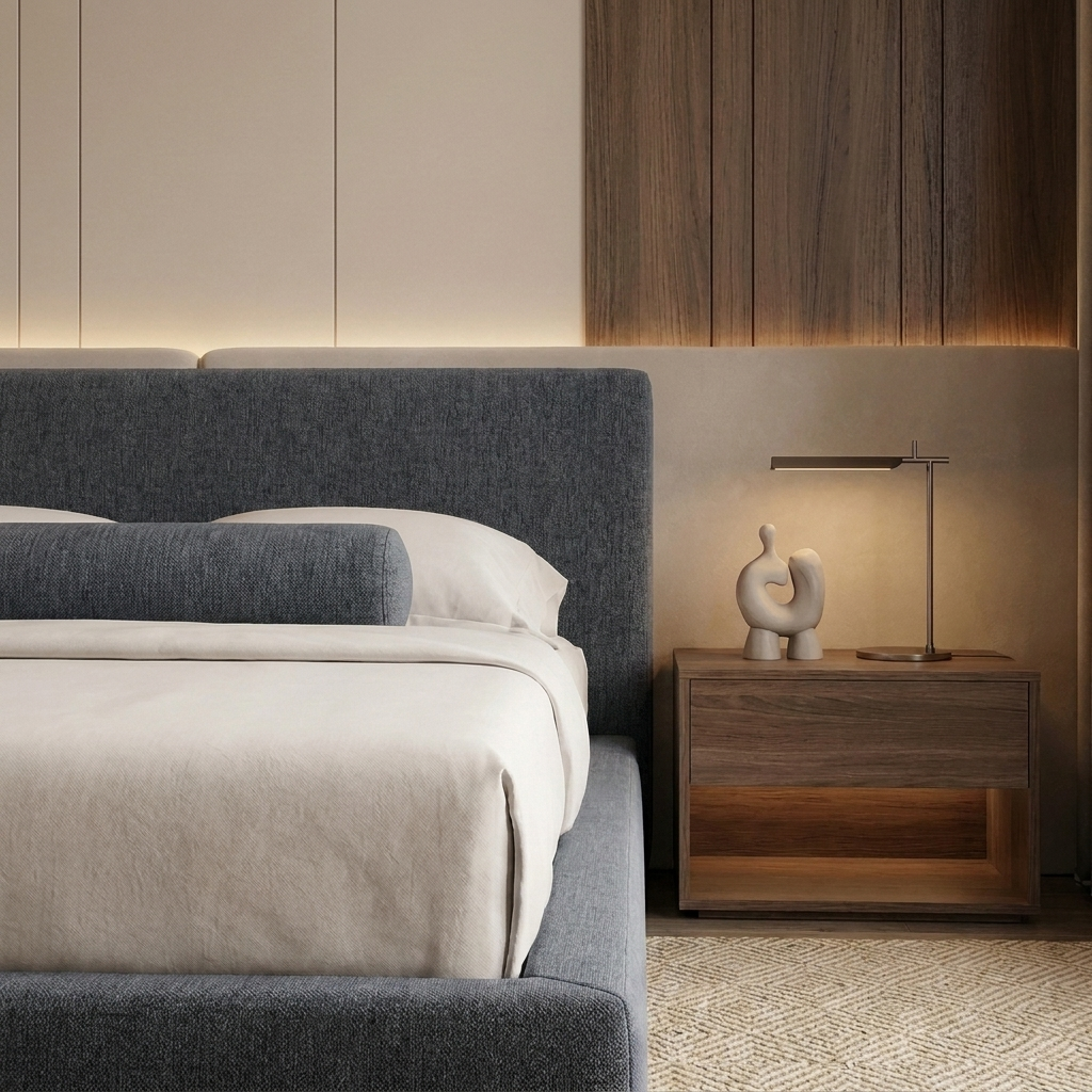 Maison Cloud Bed Frame Original Earl Grey